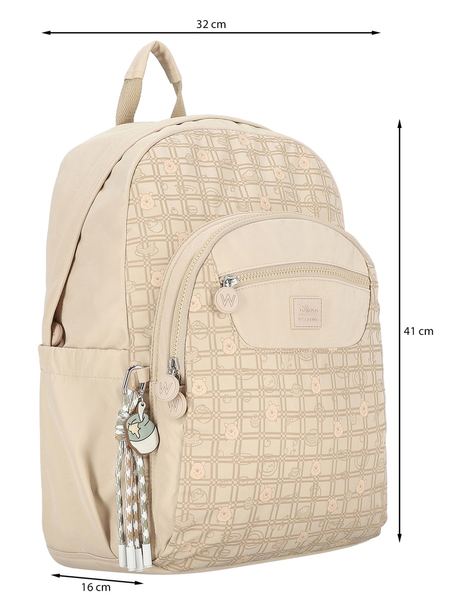 Mochila casual Winnie Pooh BTS para niña 2