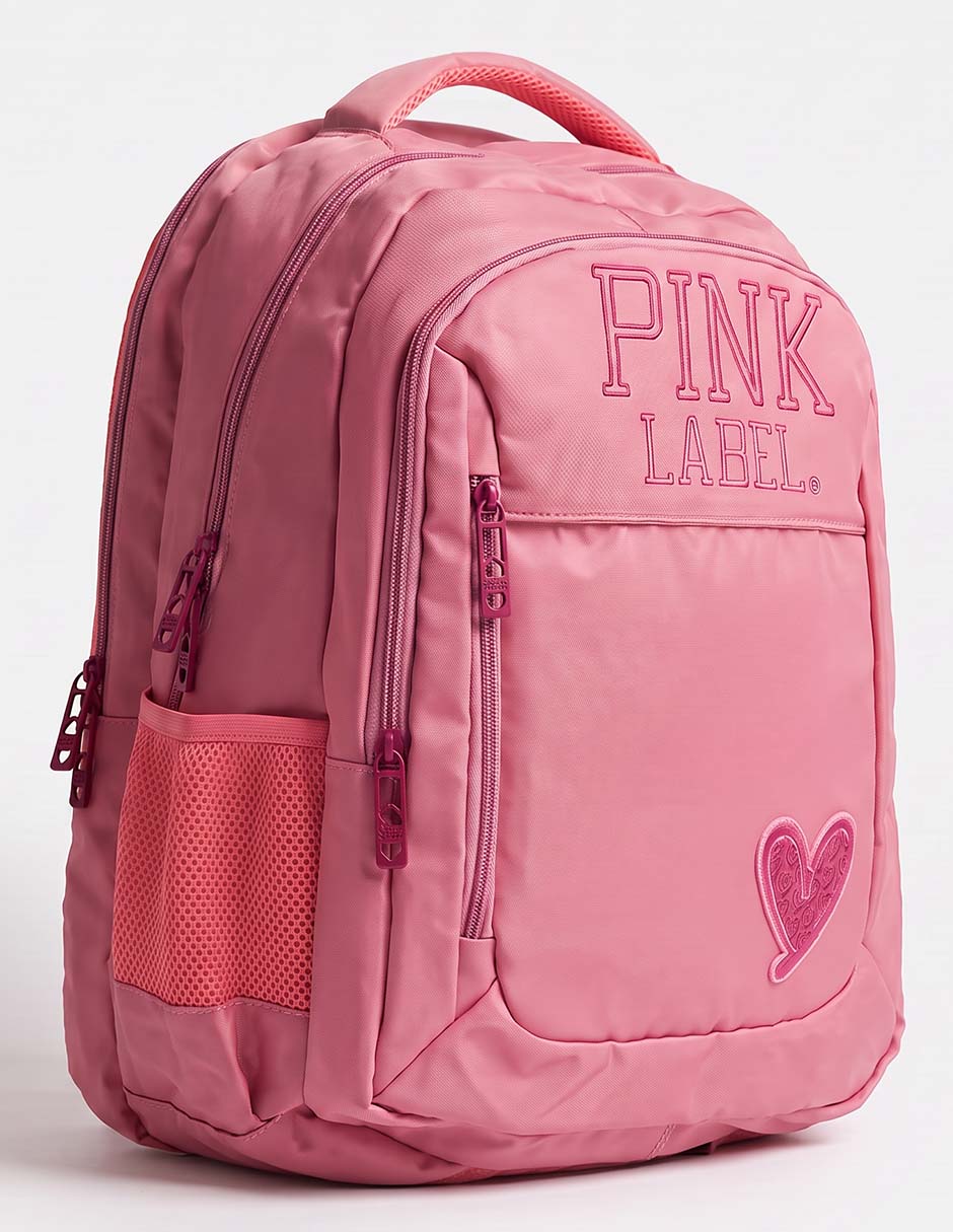 Mochila escolar pink label shine unisex
