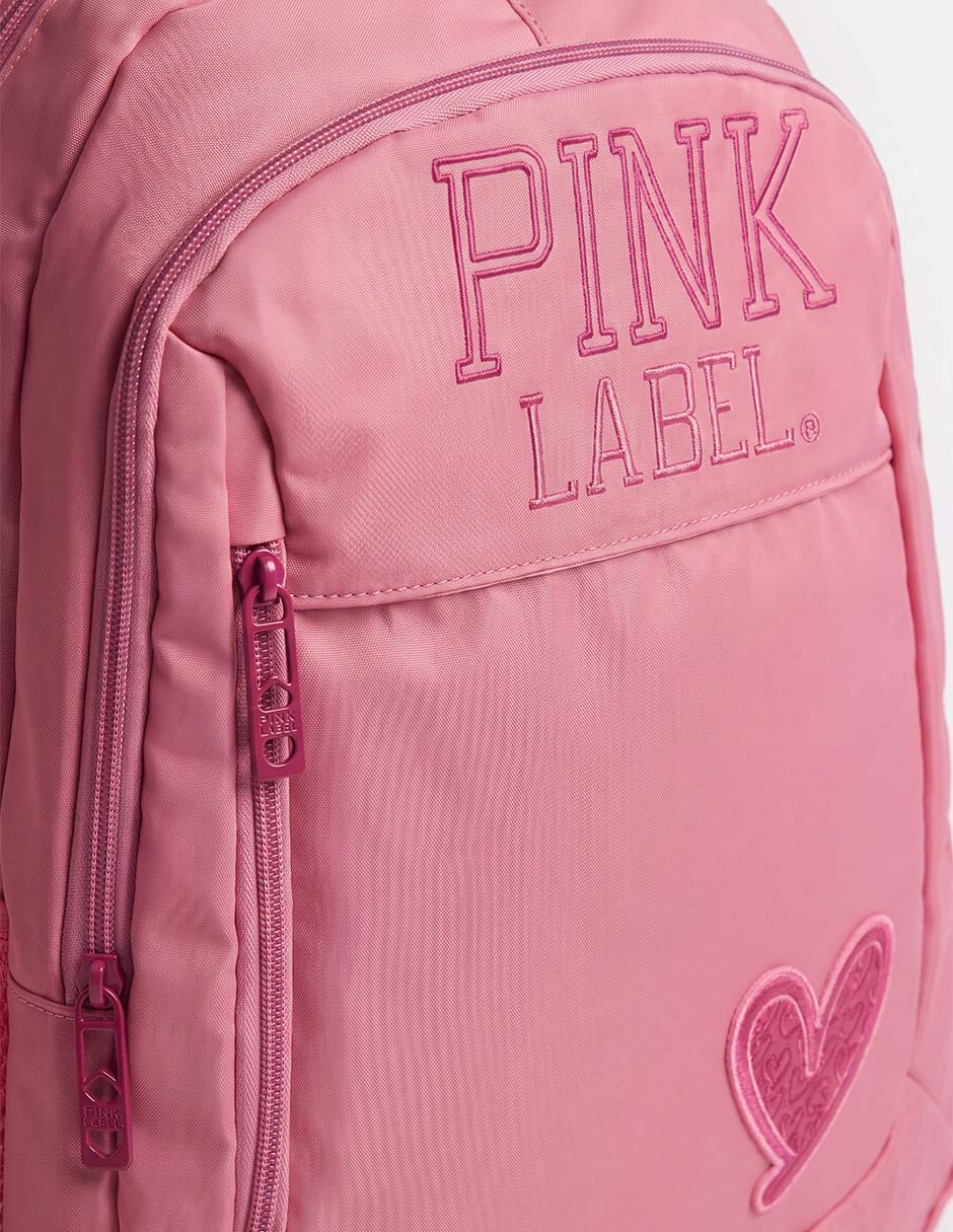 Mochila escolar pink label shine unisex