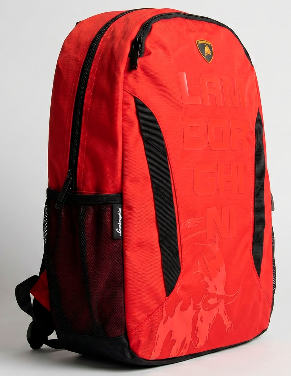 Mochila escolar lamborghini para niño