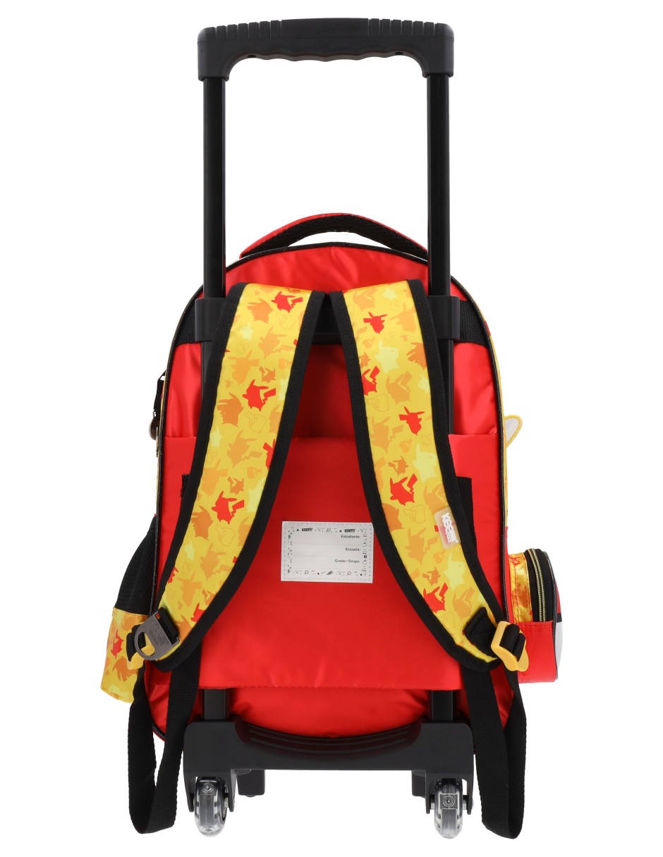 Mochila con ruedas escolar pokemón pkm013 para hombre