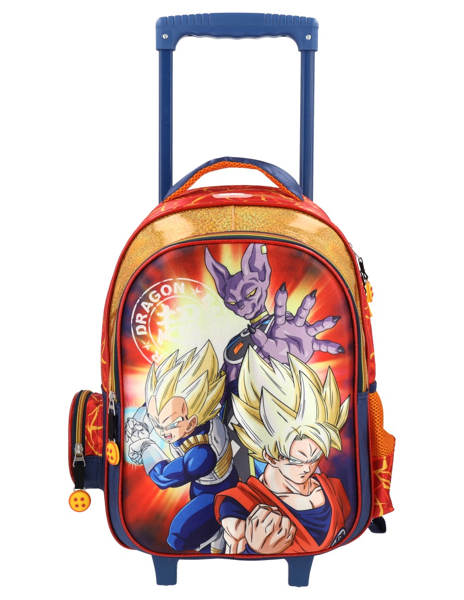 Mochila con ruedas escolar Dragon Ball Super para niño 1