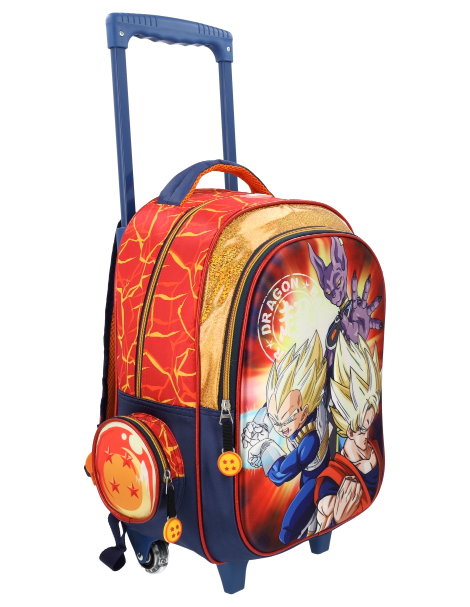 Mochila con ruedas escolar Dragon Ball Super para niño 7