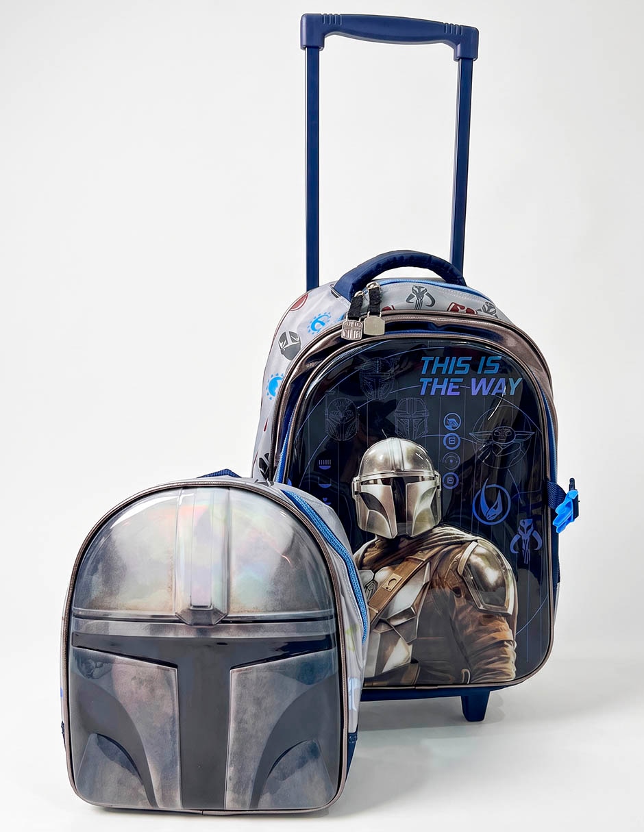Set mochila escolar The Mandalorian Star Wars para niño 1