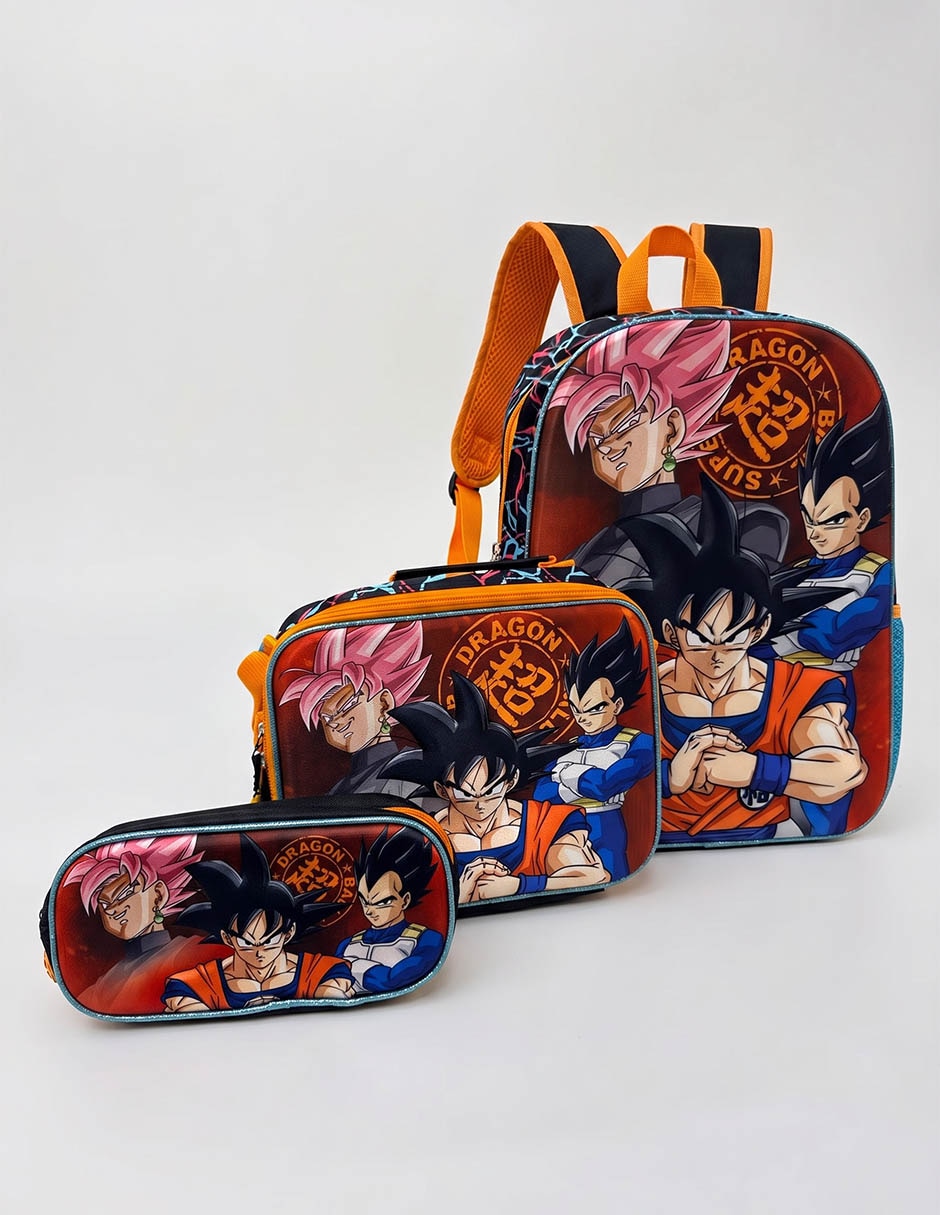 Set de mochila escolar Dragon Ball Super para hombre