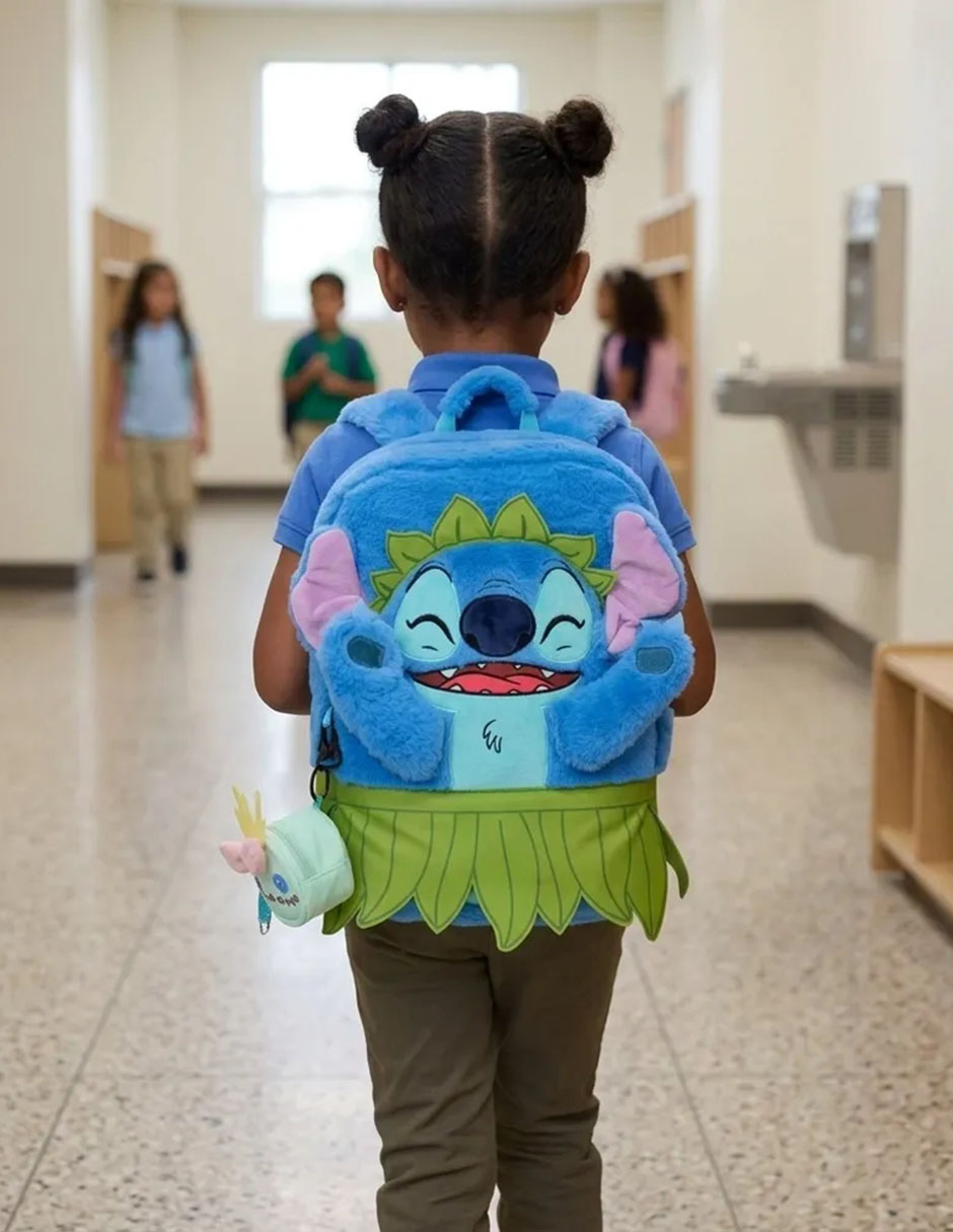 Mochila escolar Stitch para niña