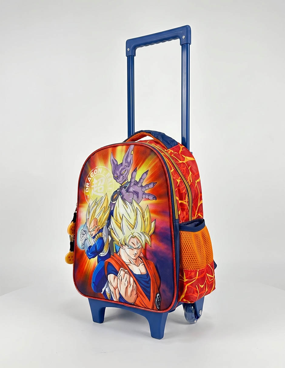 Mochila con ruedas escolar Dragon Ball para niño