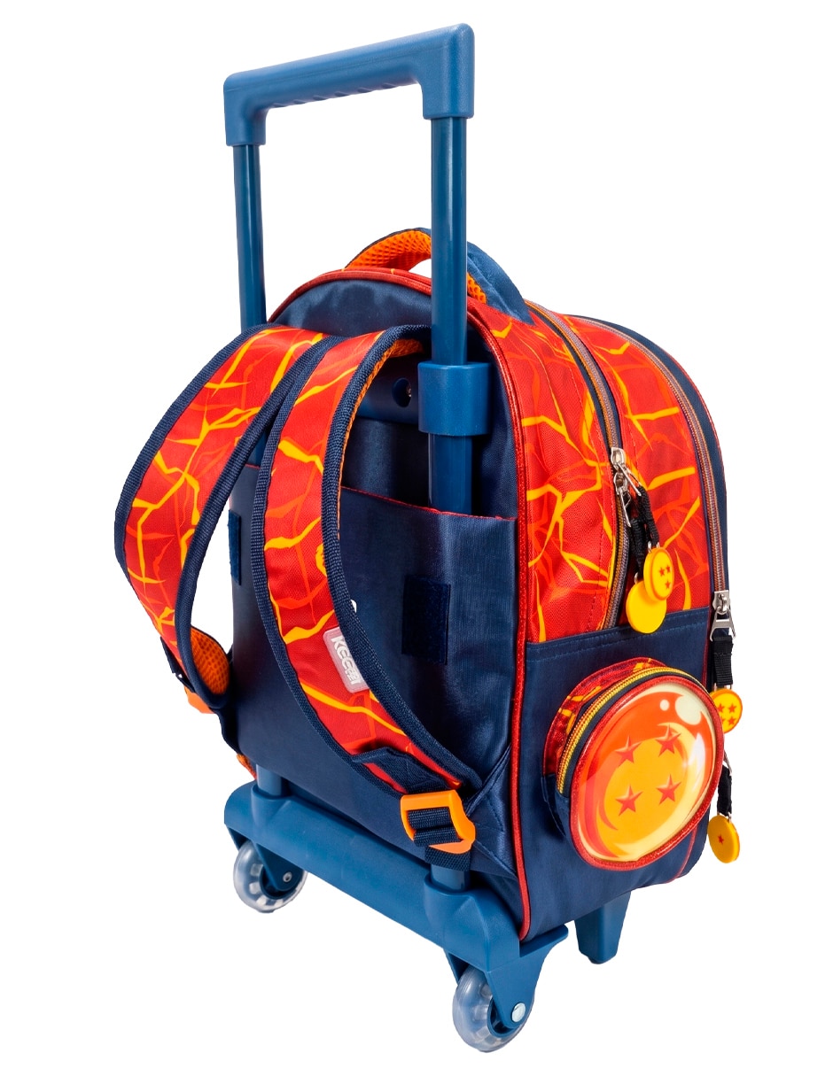 Mochila con ruedas escolar Dragon Ball para niño 7