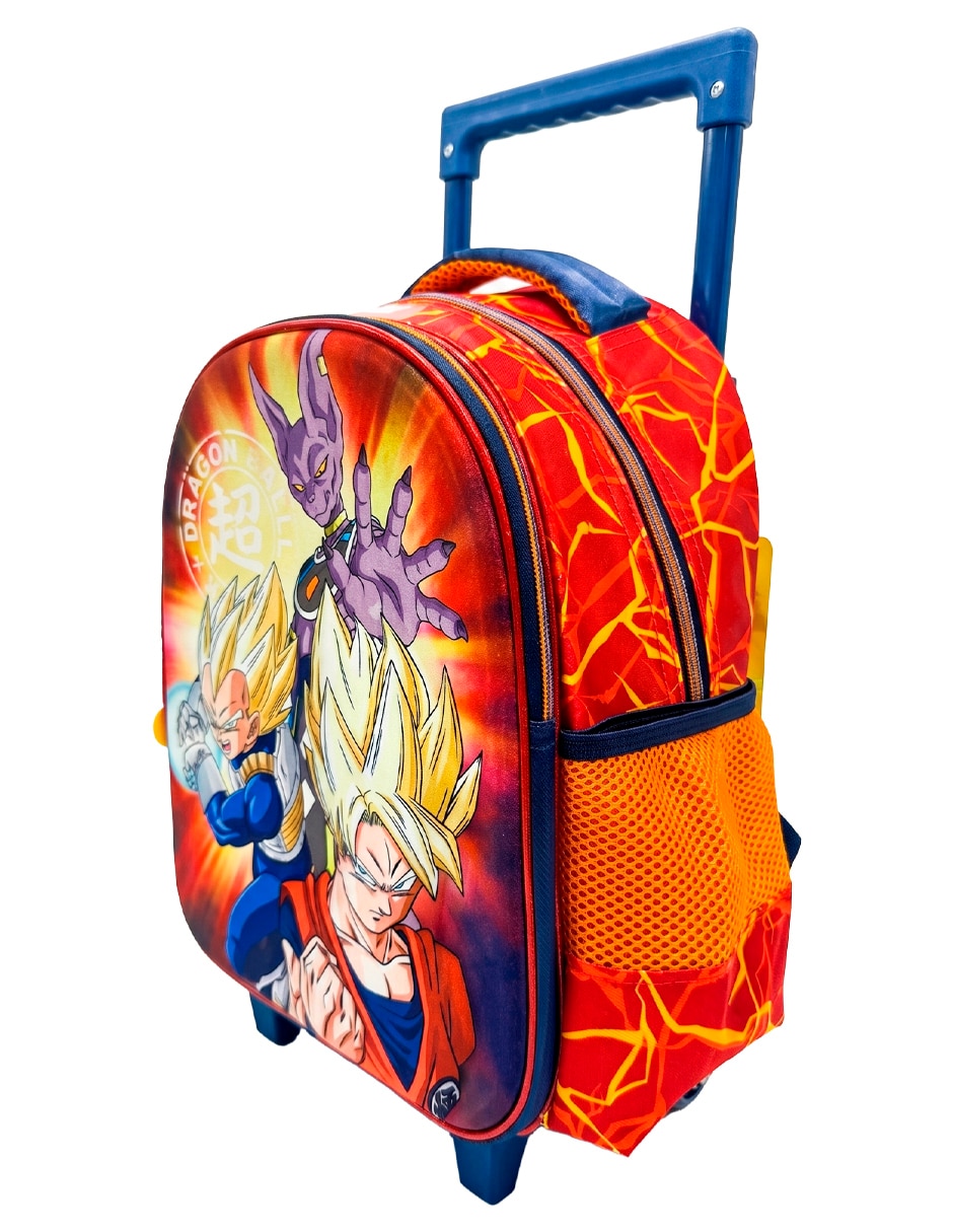 Mochila con ruedas escolar Dragon Ball para niño 10