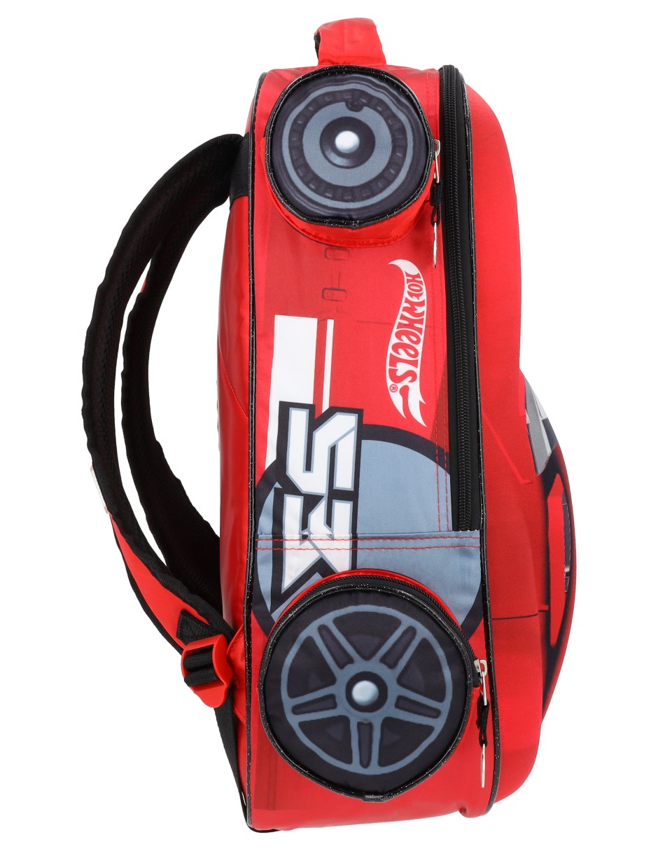 Mochila escolar Hot Wheels para niño 4