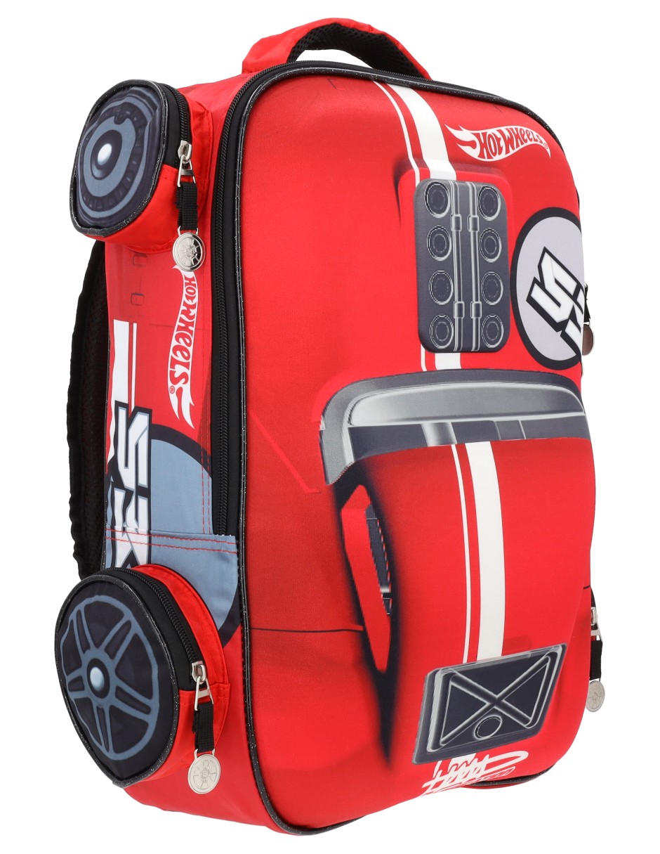 Mochila escolar Hot Wheels para niño 5