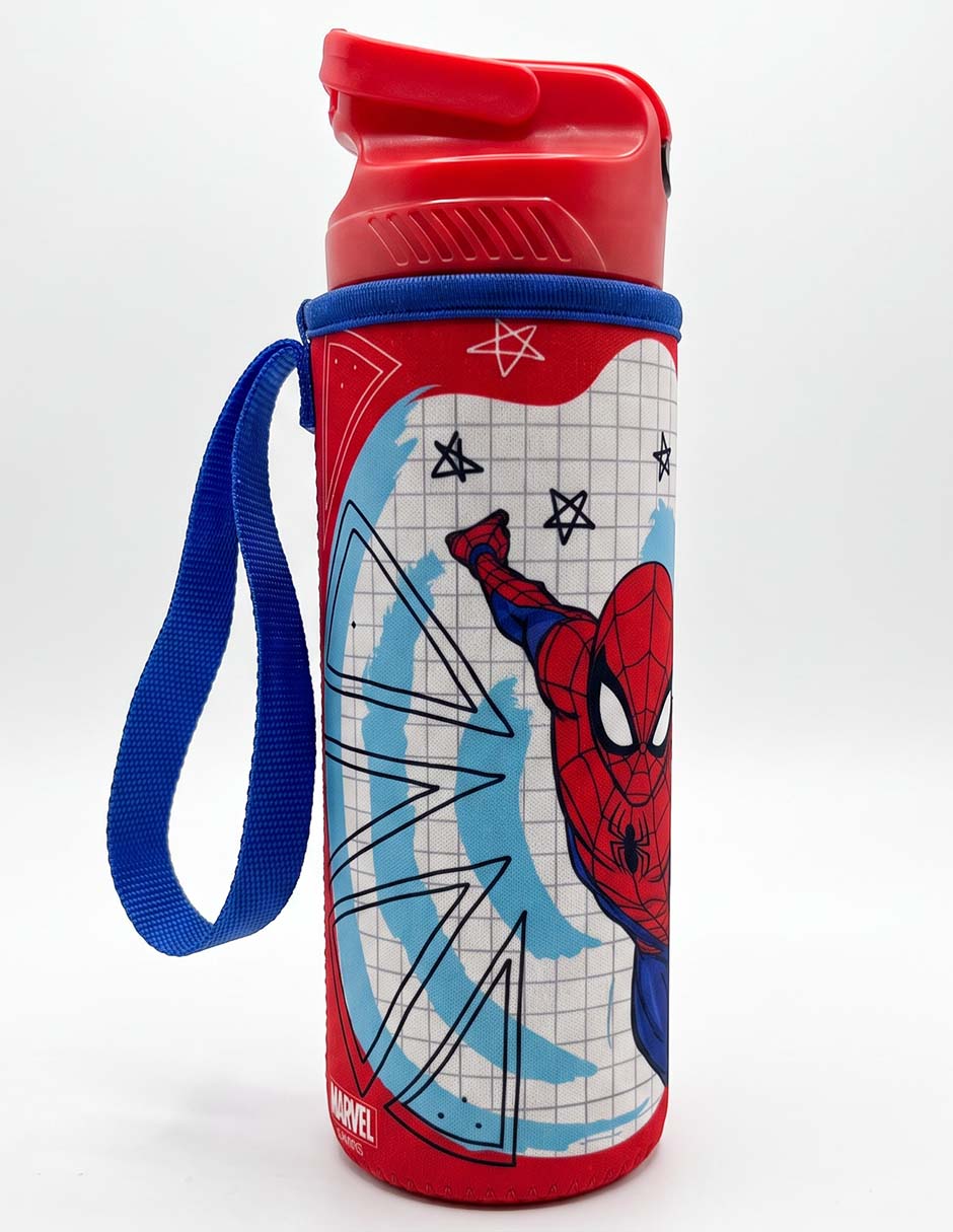 Botella de agua de plástico con tapa rosca 600 ml 2