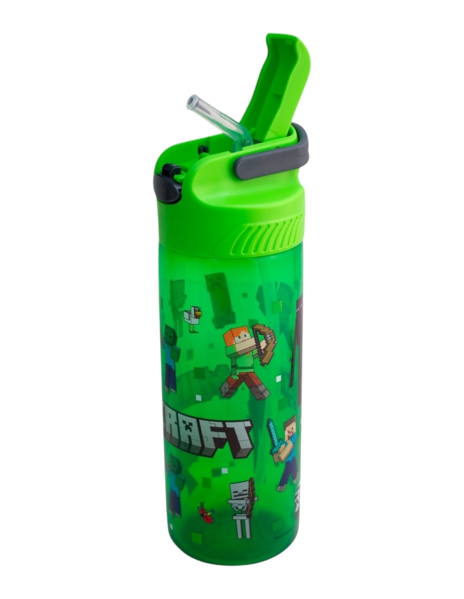 Botella de agua Minecraft con tapa rosca 600 ml 3