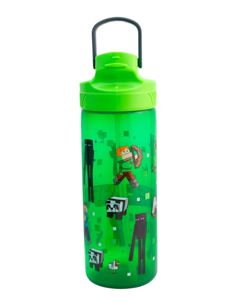 Botella de agua Minecraft con tapa rosca 600 ml 4