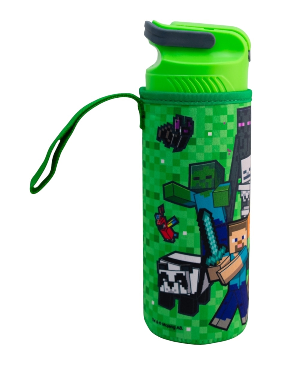 Botella de agua Minecraft con tapa rosca 600 ml Botella de agua Minecraft con tapa rosca 600 ml