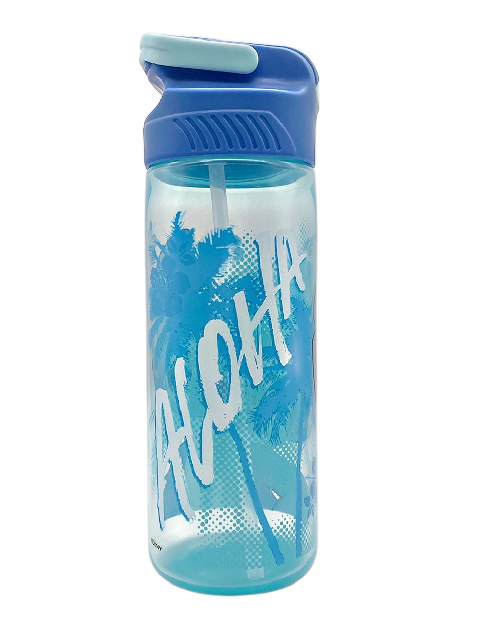 Botella de agua de plástico stitch con tapa rosca 600 ml 3