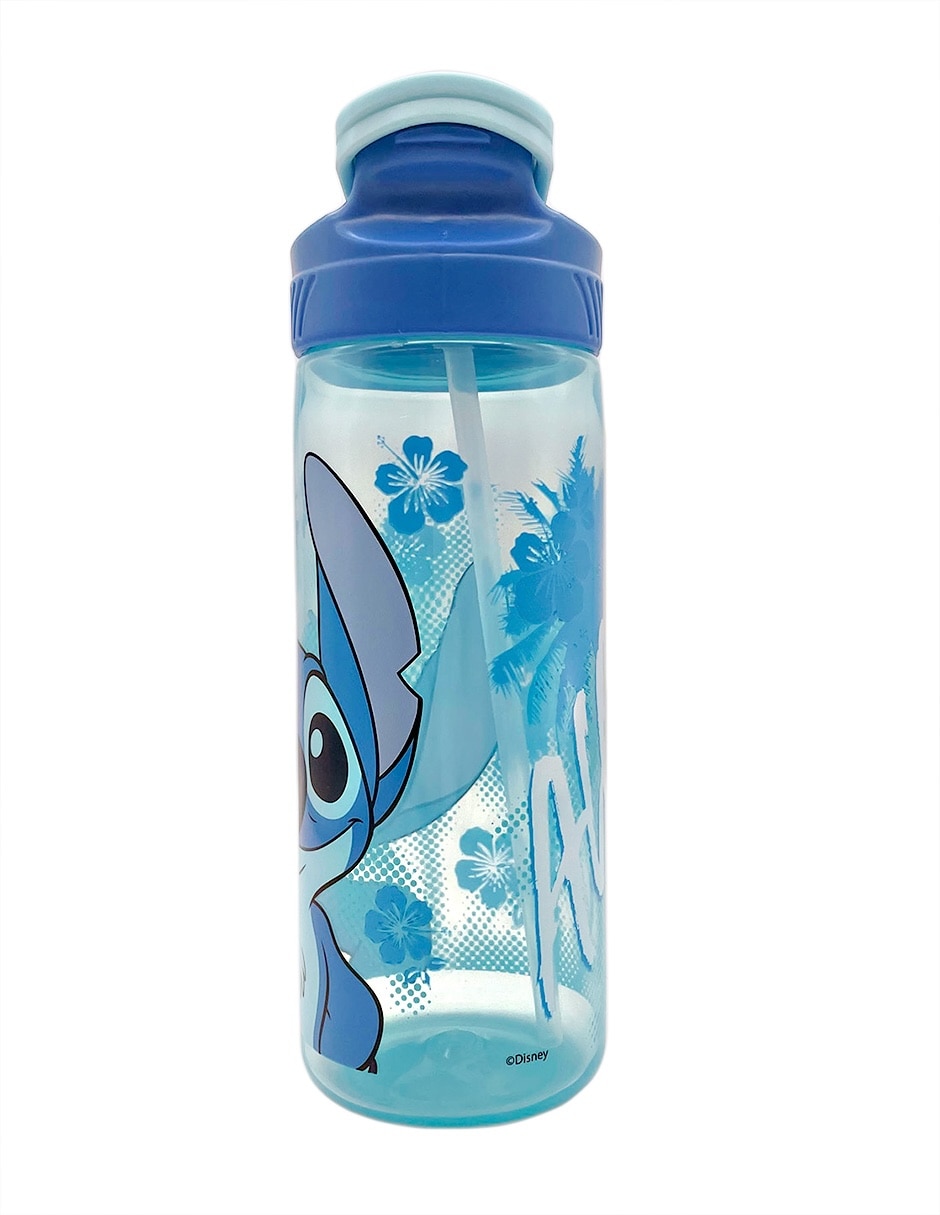 Botella de agua de plástico stitch con tapa rosca 600 ml 4