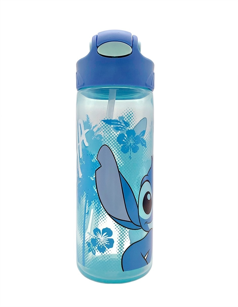 Botella de agua de plástico stitch con tapa rosca 600 ml 1