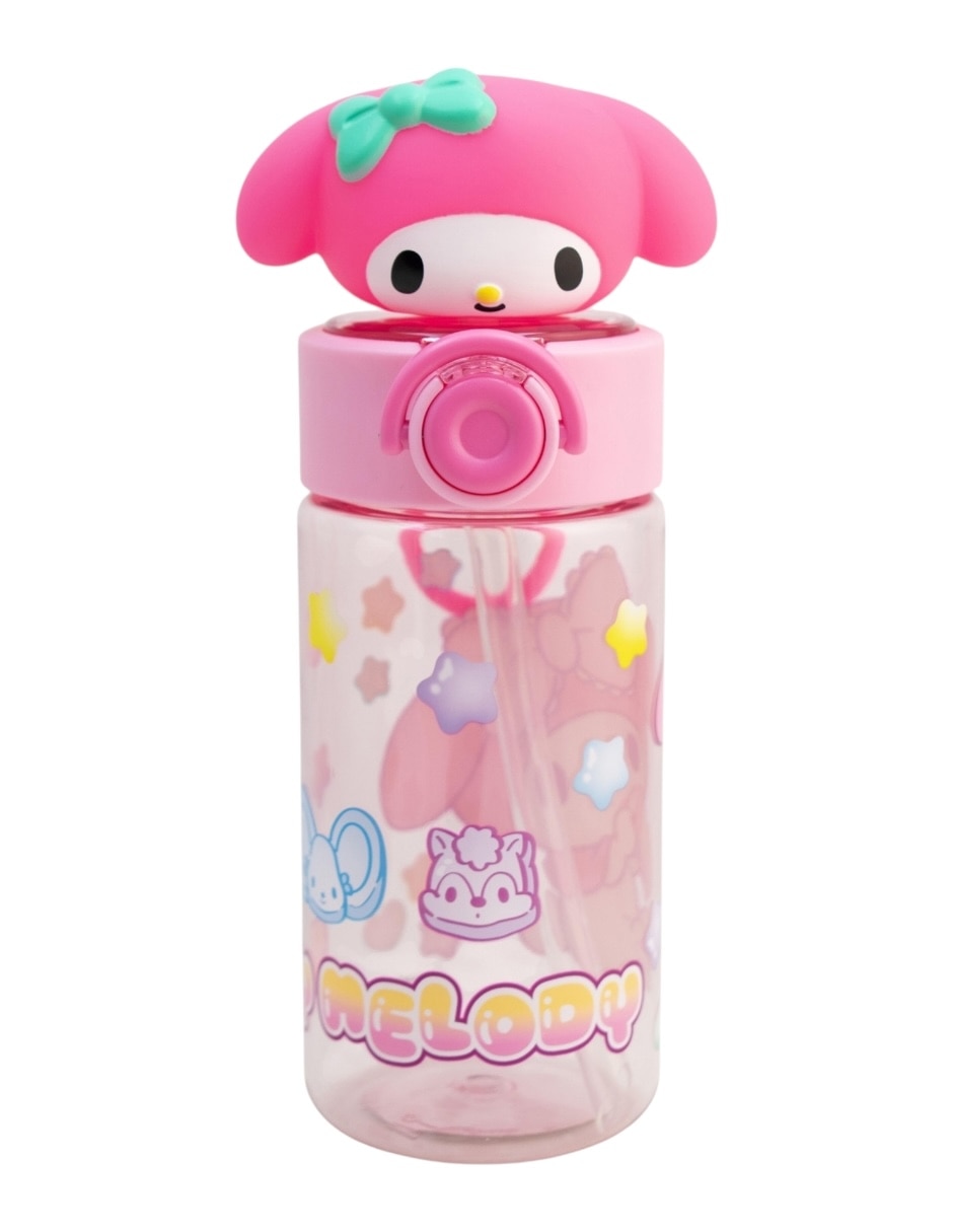 Botella de agua "de" plástico my melody "con tapa" rosca 500 ml 1