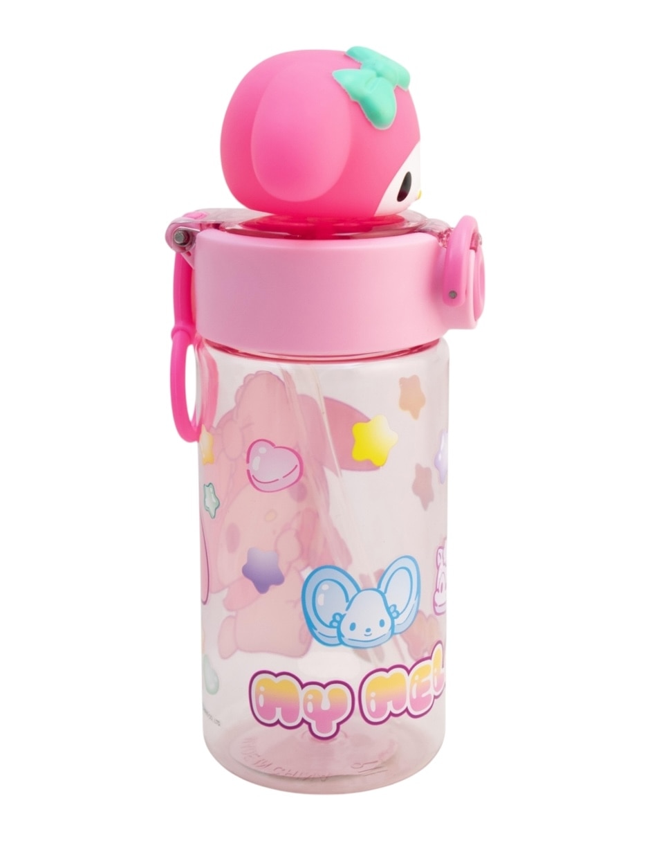 Botella de agua "de" plástico my melody "con tapa" rosca 500 ml 2