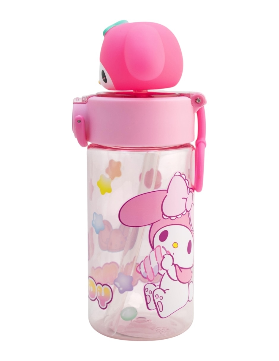 Botella de agua "de" plástico my melody "con tapa" rosca 500 ml 4