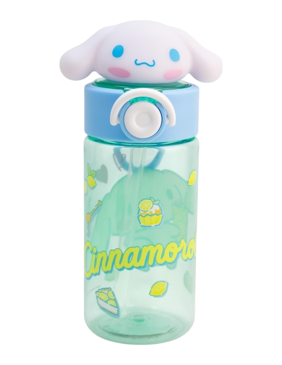 Botella de agua "de" plástico cinnamoroll "con tapa" rosca 500 ml 1