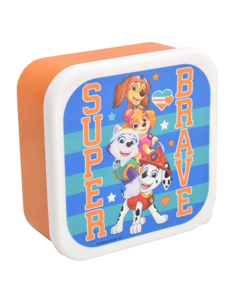 Contenedor con tapa Regalos Siglo XXI Paw Patrol de plástico 3 piezas