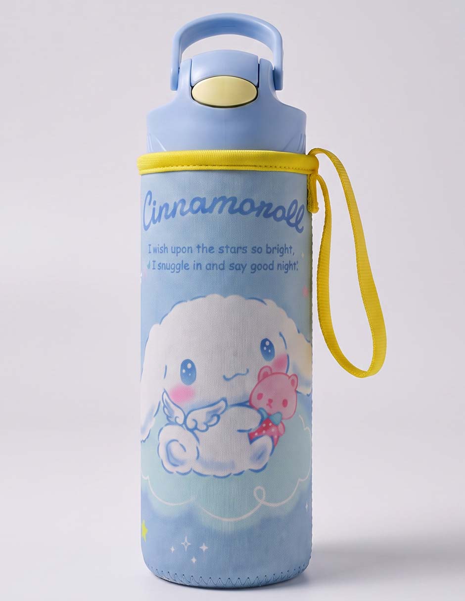 Botella de agua Regalos Siglo XXI Cinnamoroll con tapa push pull 600 ml