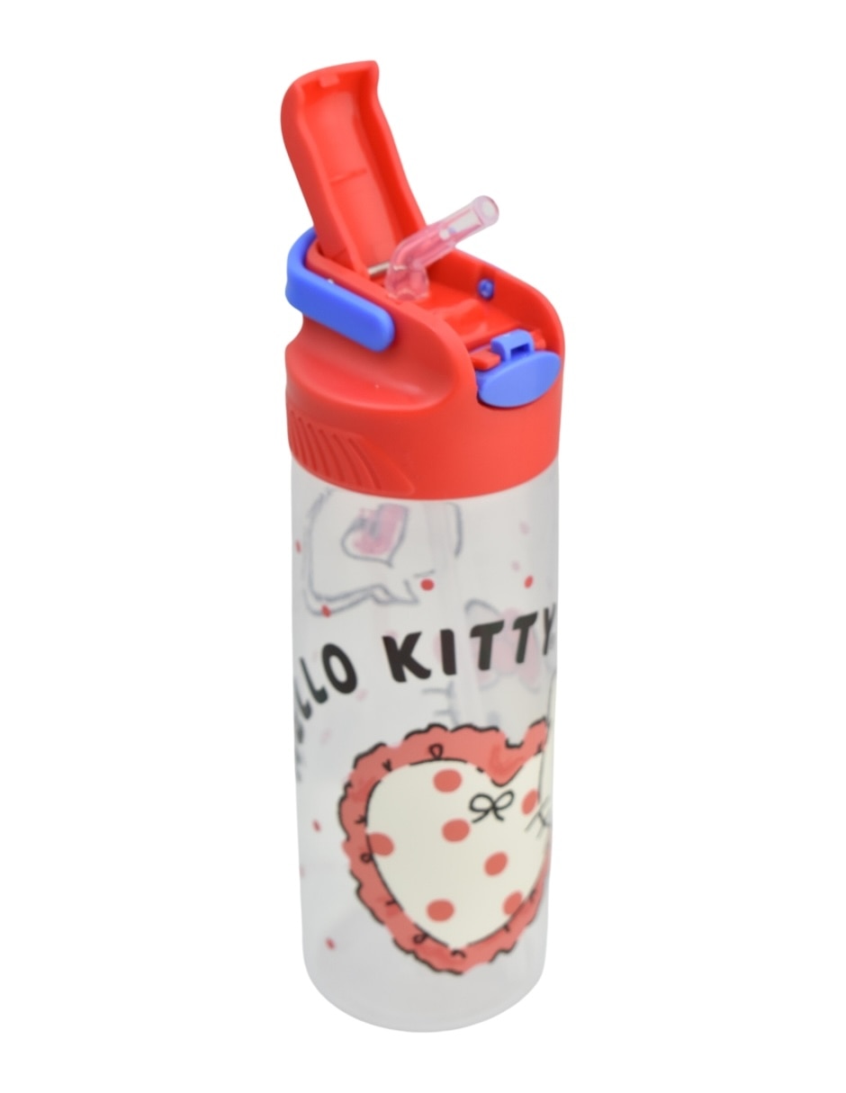 Botella de agua hello kitty con tapa rosca 600 ml 3
