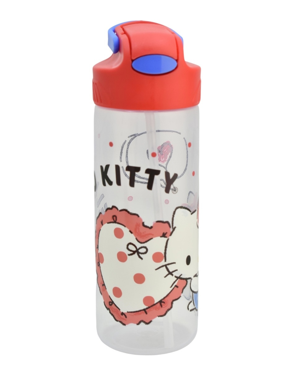 Botella de agua hello kitty con tapa rosca 600 ml 4