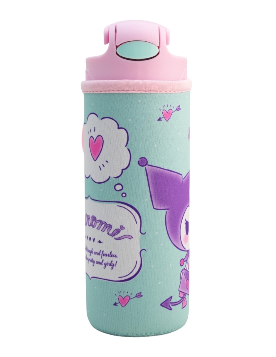 Botella de agua regalos siglo xxi de plástico kuromi con tapa rosca 600 ml