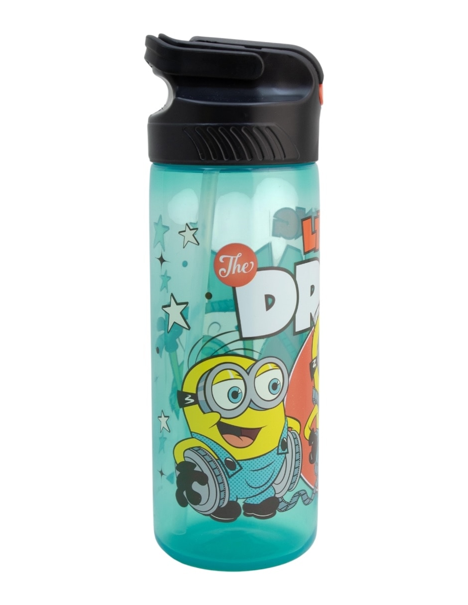 Botella de agua de plástico con tapa push pull 600 ml 4