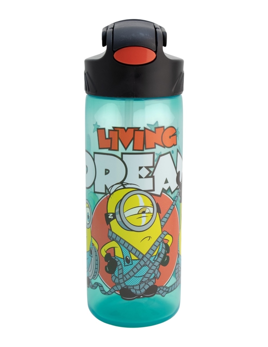 Botella de agua de plástico con tapa push pull 600 ml 6