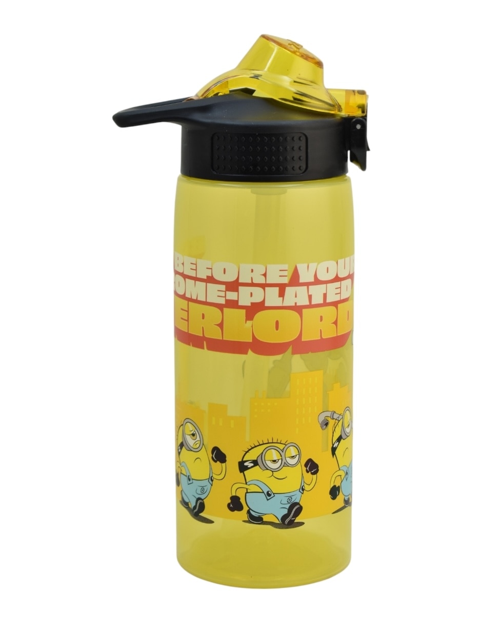 Botella de agua de plástico Minions con tapa rosca 730 ml 1