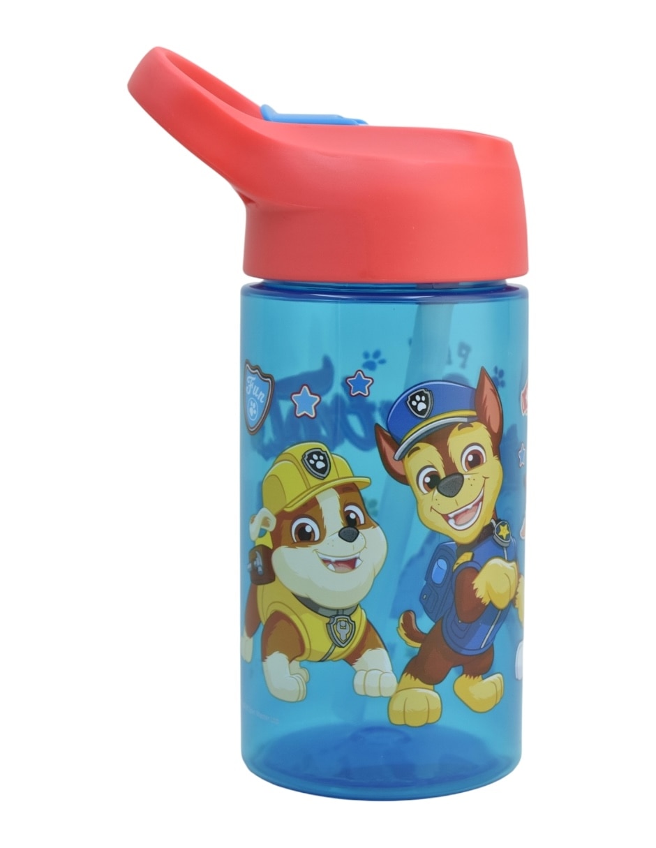 Botella de agua de plástico Paw patrol con tapa rosca 1