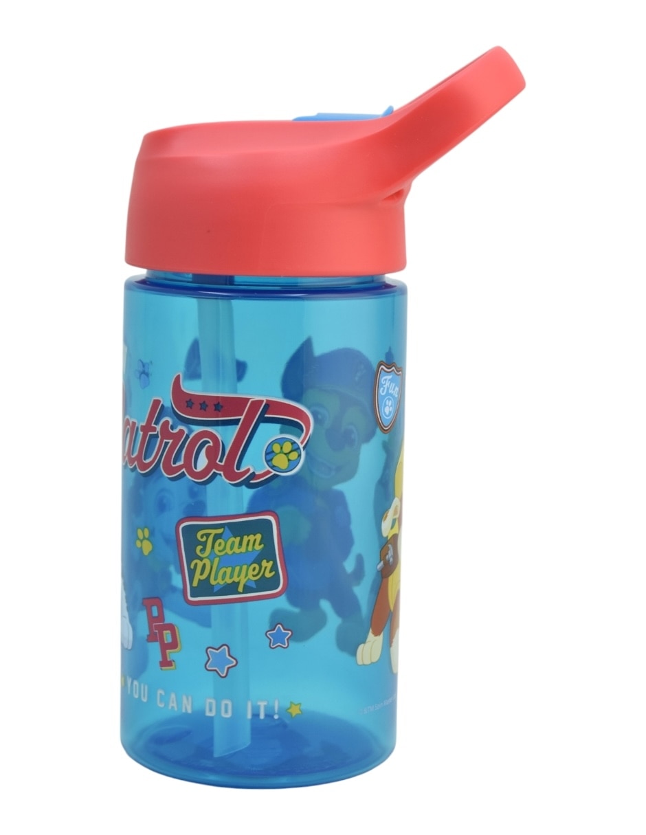 Botella de agua de plástico Paw patrol con tapa rosca 4