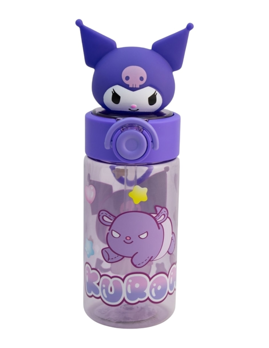 Botella de agua Kuromi con tapa rosca 500 ml Botella de agua Kuromi con tapa rosca 500 ml