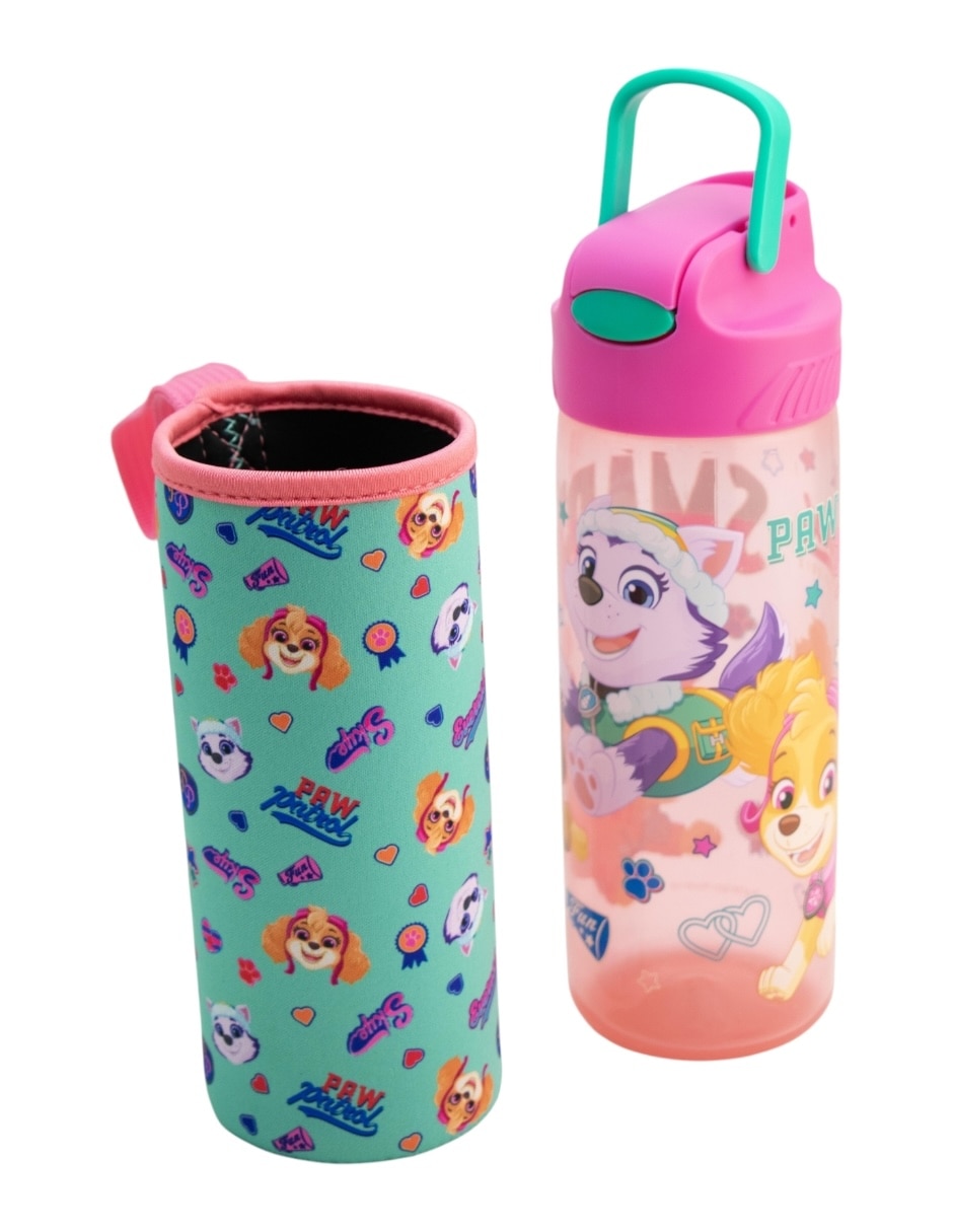 Botella de agua cachorros regalo, rosa