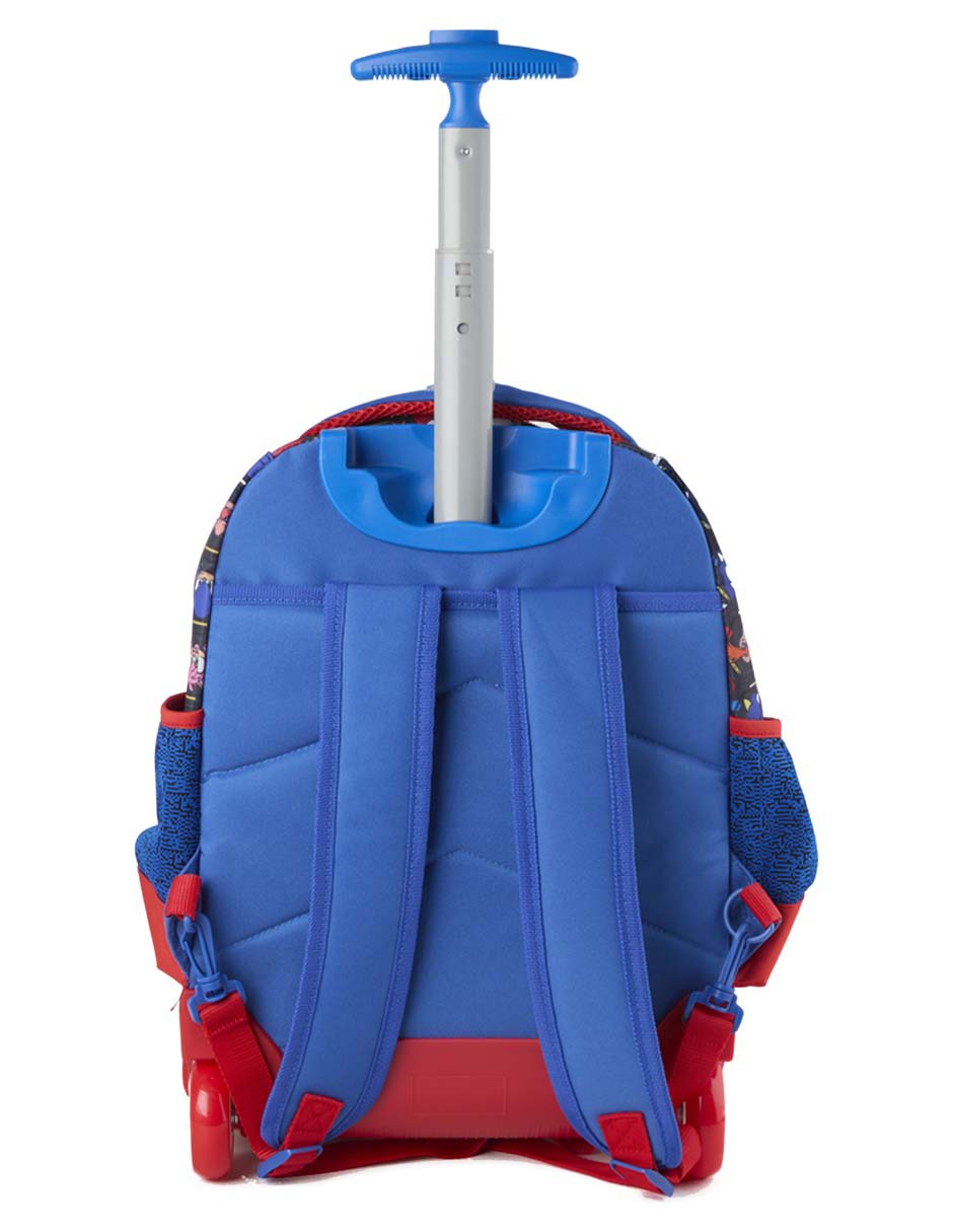 Mochila con ruedas escolar sega ruz sonic & shadow para niño
