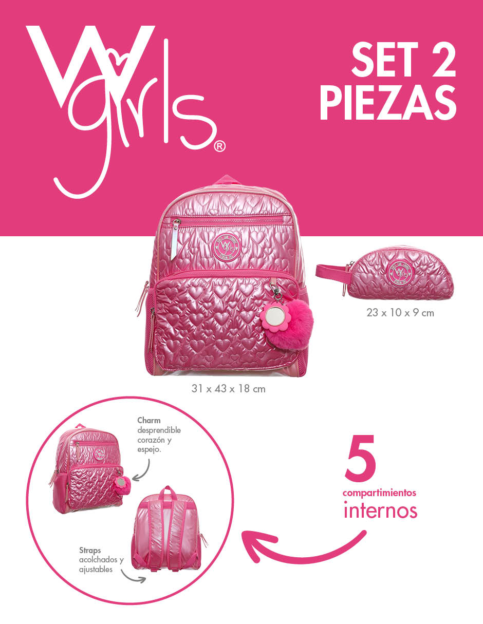 Set mochila gloxinia 7