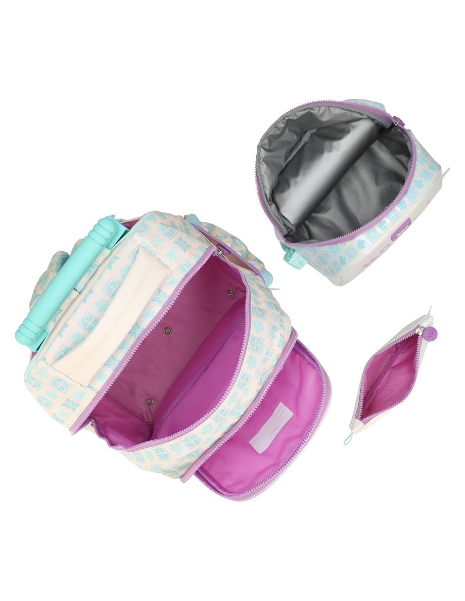 Set mochila escolar moana disney para niña 9