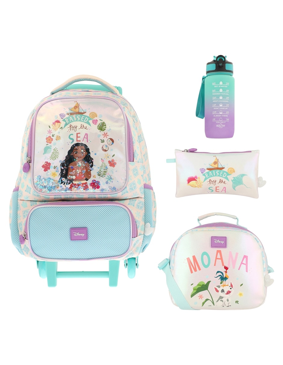 Set mochila escolar moana disney para niña Set mochila escolar moana disney para niña