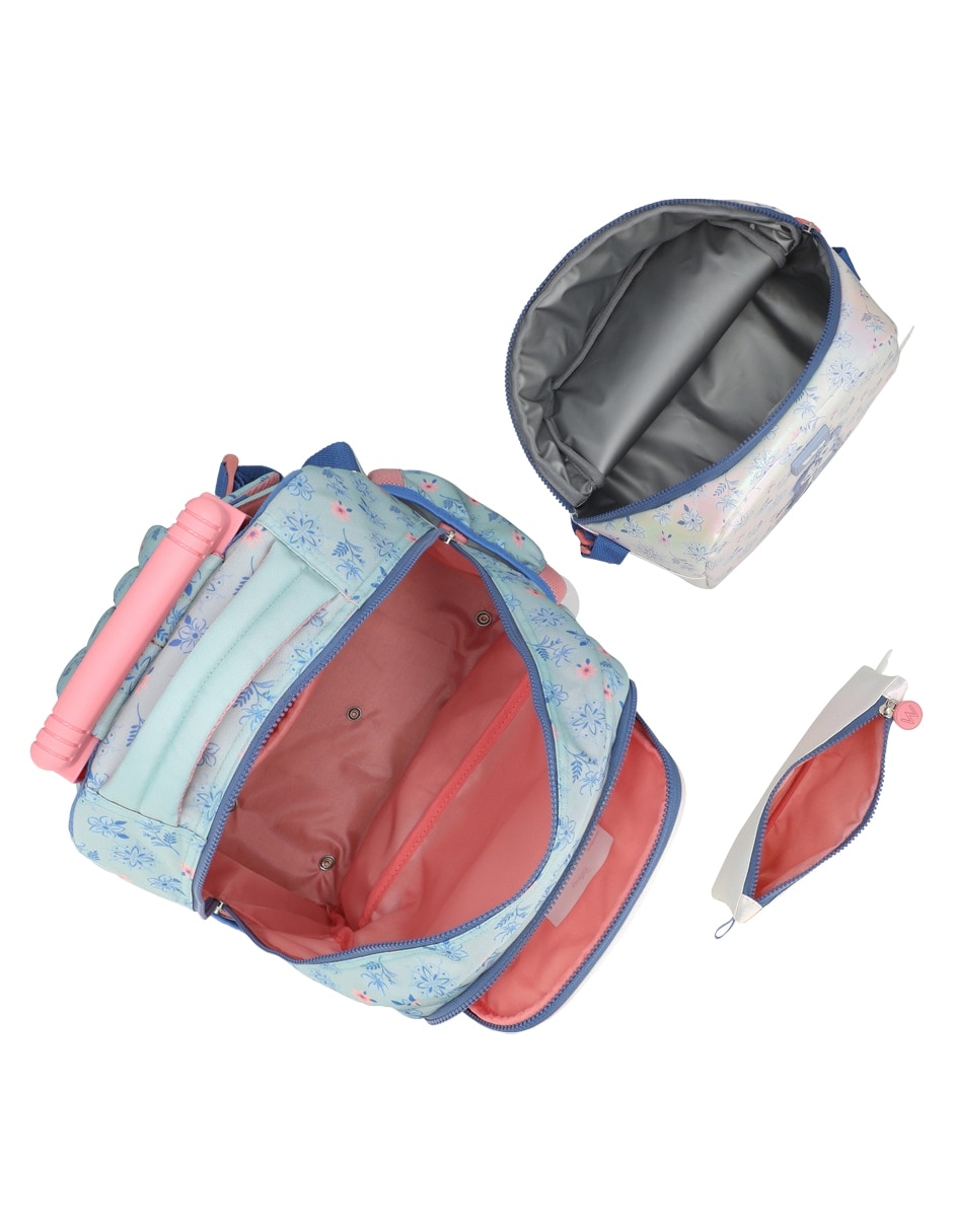 Set mochila escolar frozen disney para niña 6