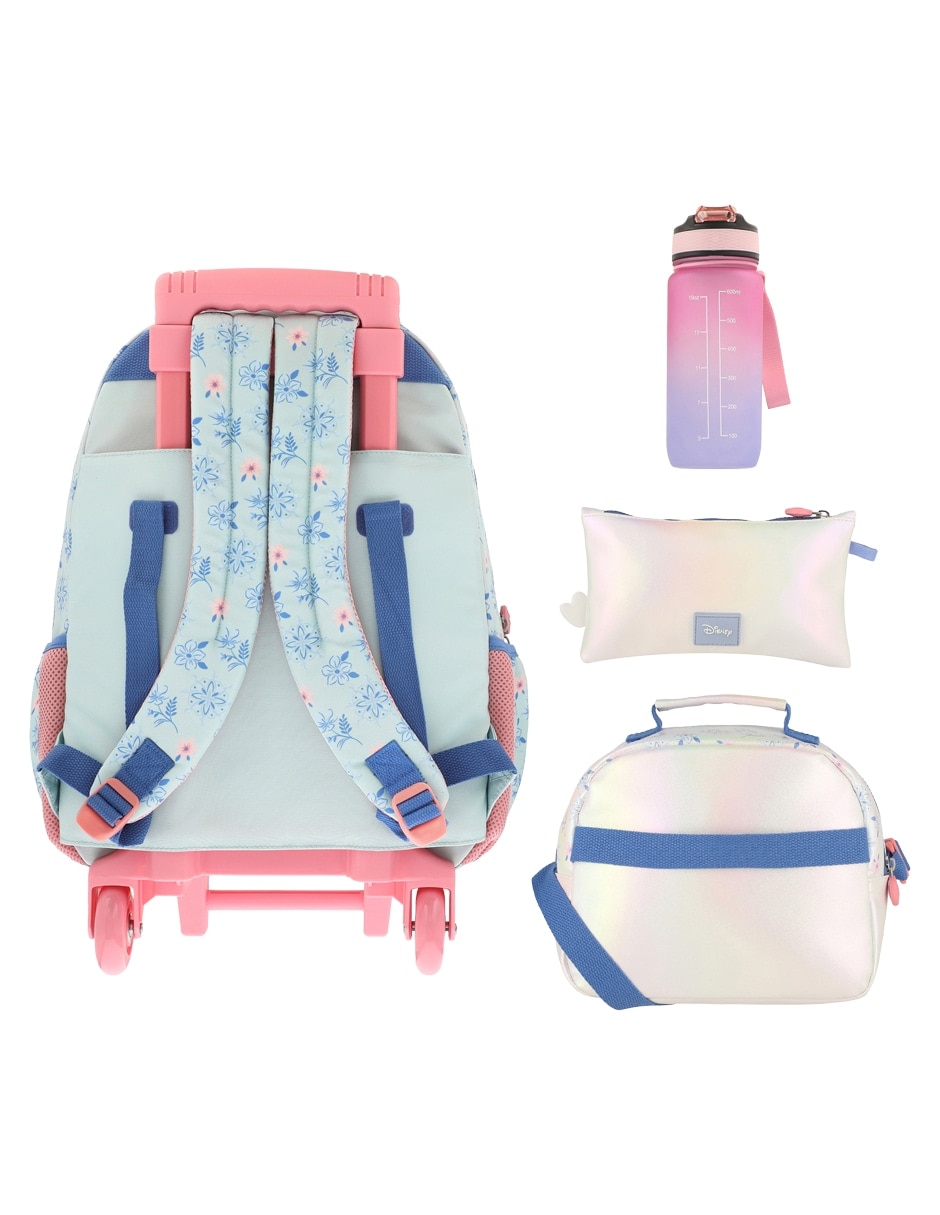Set mochila escolar frozen disney para niña 7
