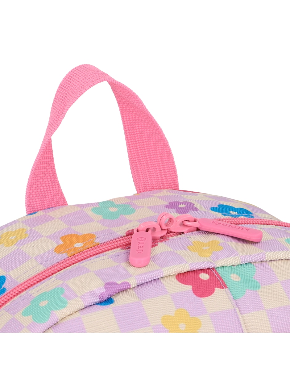 Mochila escolar Xtreme Logan 6XT Pink Flower para niña 8