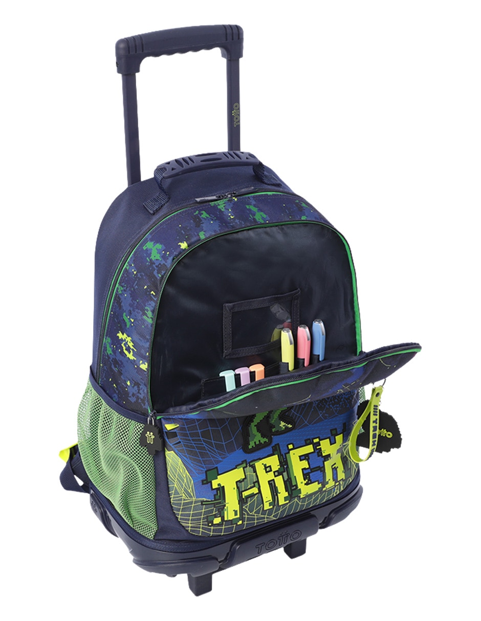 Mochila con ruedas escolar unisex 4