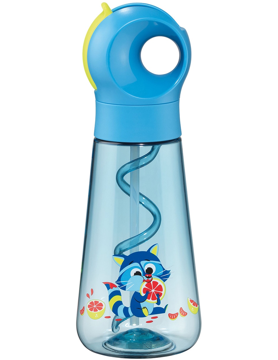 Botella de agua de plástico Ecozen con tapa a prueba de derrame 500 ml