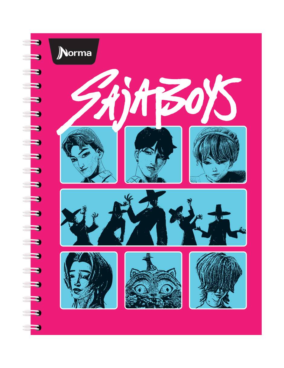 Cuaderno Las Guerreras K-Pop A rayas