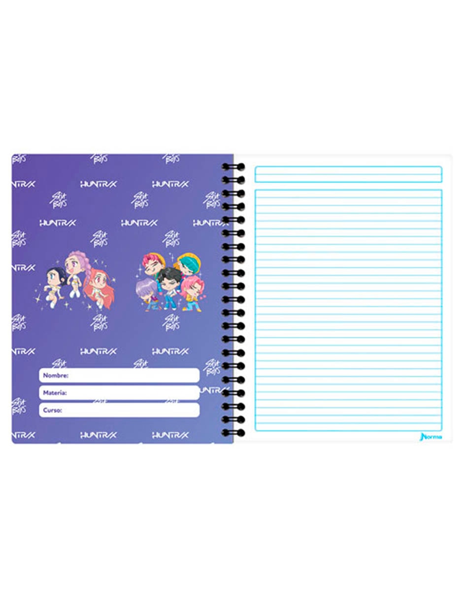 Cuaderno Las Guerreras K-Pop A rayas
