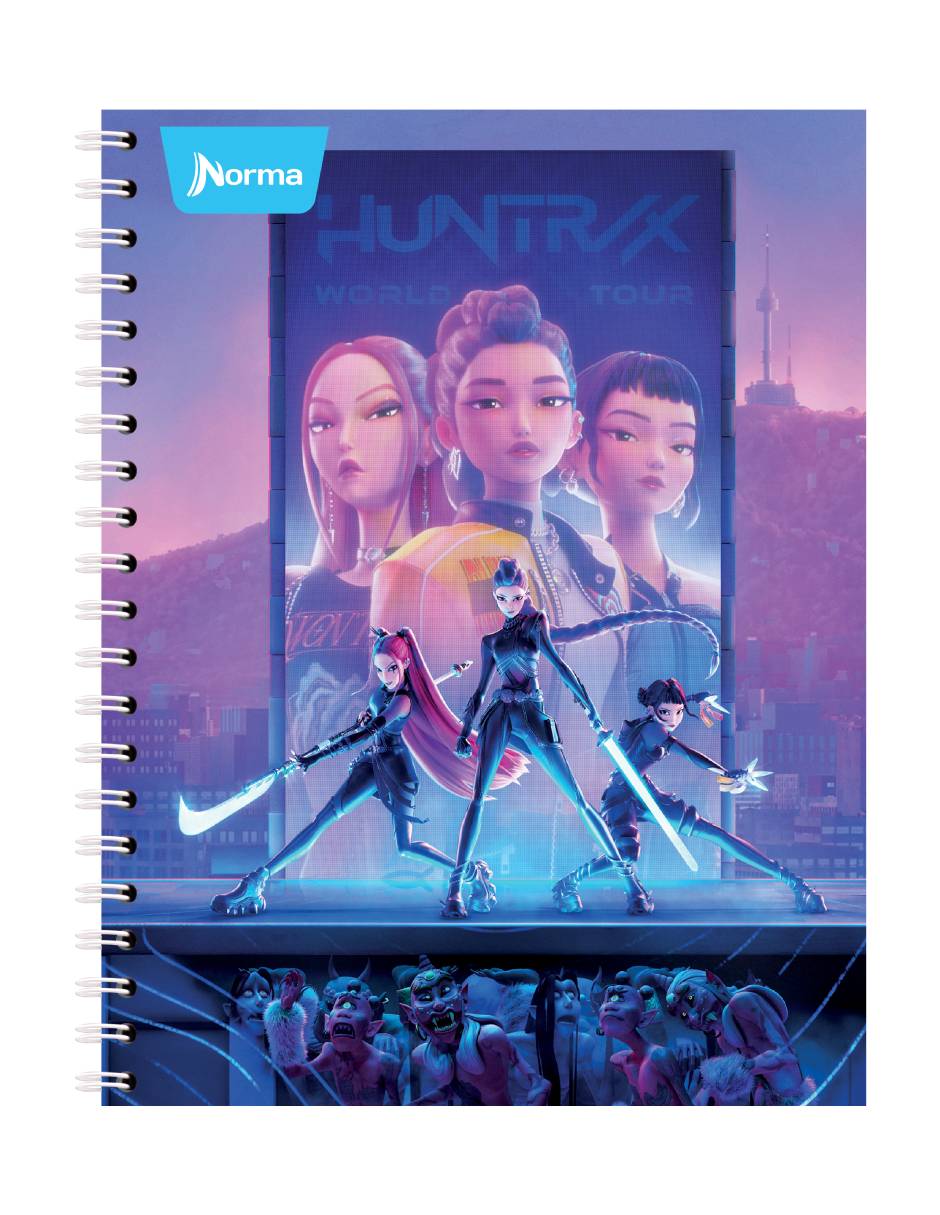 Cuaderno Las guerreras K-Pop cuadro chico 1
